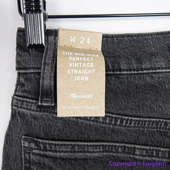 NEW Madewell The Mid-Rise‎ Perfect Vintage Straight Jean in Rosella Wash, 24 - Picture 11 of 16